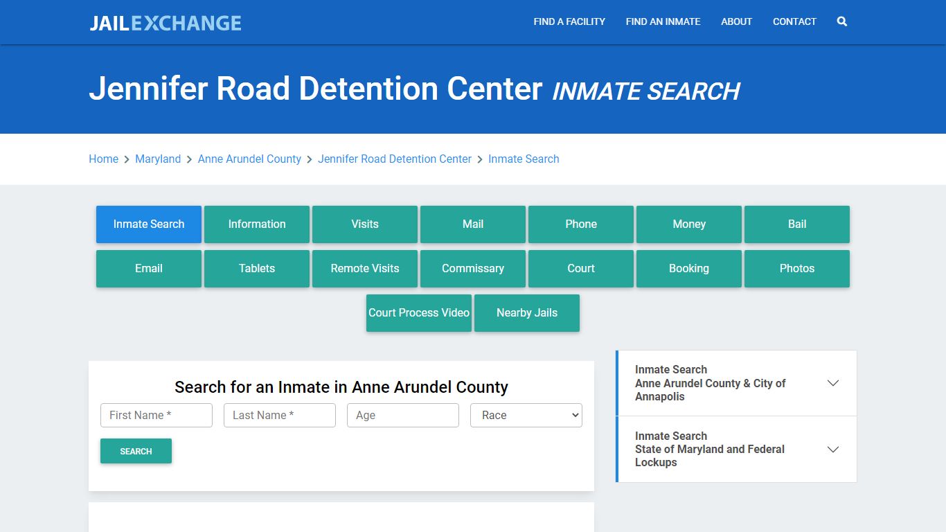 Jennifer Road Detention Center Inmate Search - Jail Exchange