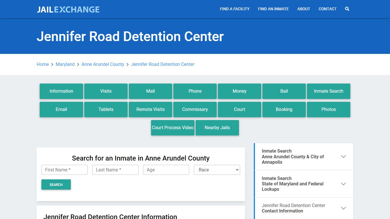 Jennifer Road Detention Center - Jail Exchange